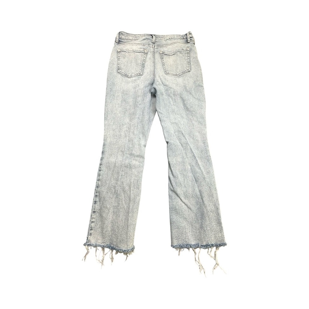 Maurices Jeans Womens 8 Light Kick Boot Ankle Mid Rise Frayed Hem Button Fly 44 - Picture 2 of 14